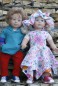 Preview: P 01 Puppen - Kleidchen mit Hut, Hose und Shirt