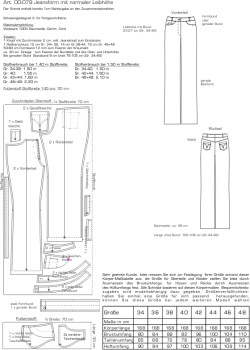 Preview: 00-079 5-pocket mit normaler Leibhöhe   *