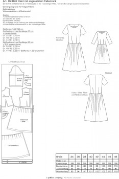 Art. 02-892 Kleid mit angesetztem Faltenrock
