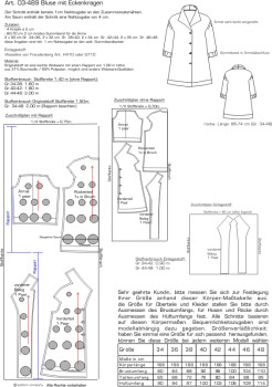 Preview: 03-489  Bluse mit Eckenkragen