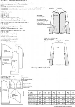 Art.  06-697  Strickjacke mit Reißverschluss