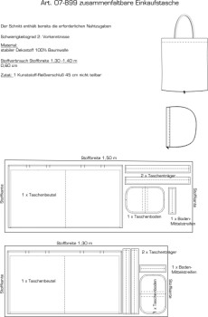 Preview: 07-899 zusammenfaltbare Einkaufstasche