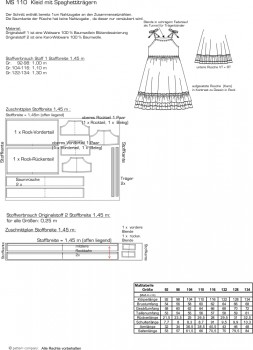 MS 110 Spaghetti-Trägerkleidchen Gr. 92-134