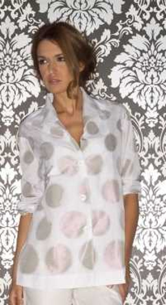 03-489  Bluse mit Eckenkragen