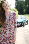 02-761 Jerseykleid mit Rockabtrennung im 30er-Jahre Stil